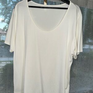 H&M Cream Short Sleeve Women's Tee